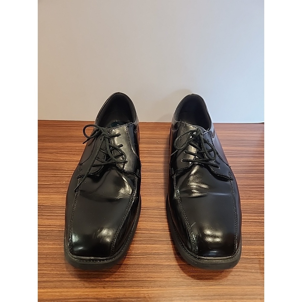 Nunn Bush Shoes Mens 11.5 M Dress Oxford 81161 001 Black Leather Lace Up Low Top